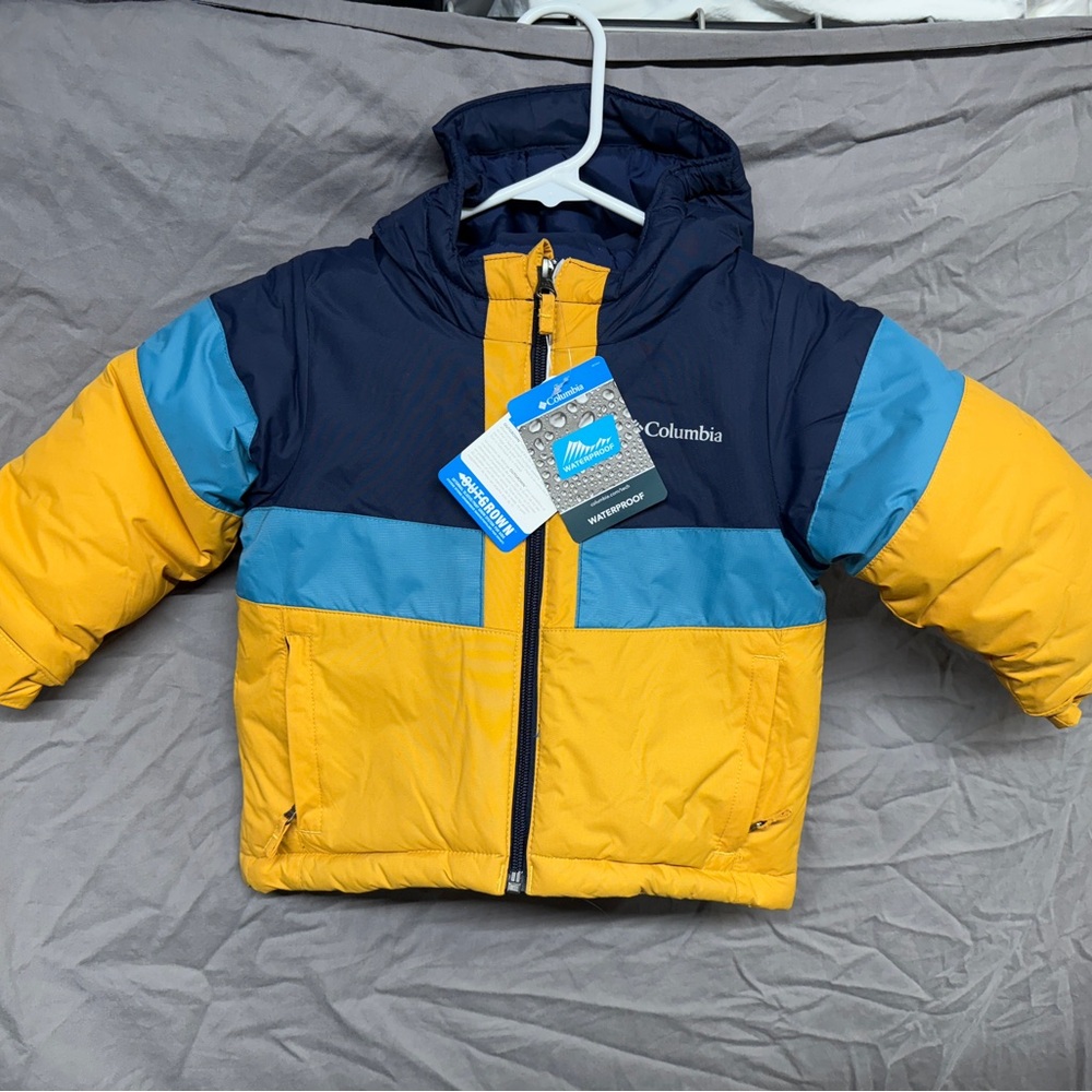 Columbia Navy and Mustard Youth Jacket